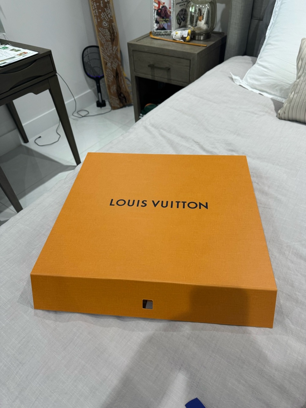 Louis Vuitton Orange Presentation Box with Black Logo (Large)
